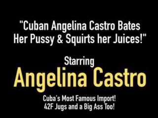 古巴 安吉麗娜 castro bates 她的 的陰戶 & 鞘 她的 juices!