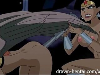 Justice league hentai - kaks tibud jaoks batman manhood